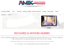Tablet Screenshot of methode-mezieres.fr